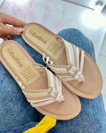 Sandalias planas en cuero sueca 09